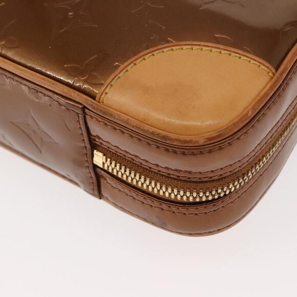LOUIS VUITTON Monogram Vernis Van Damme Hand Bag Bronze...